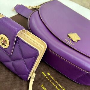Kate Spade Violet Bag with Matching Wallet